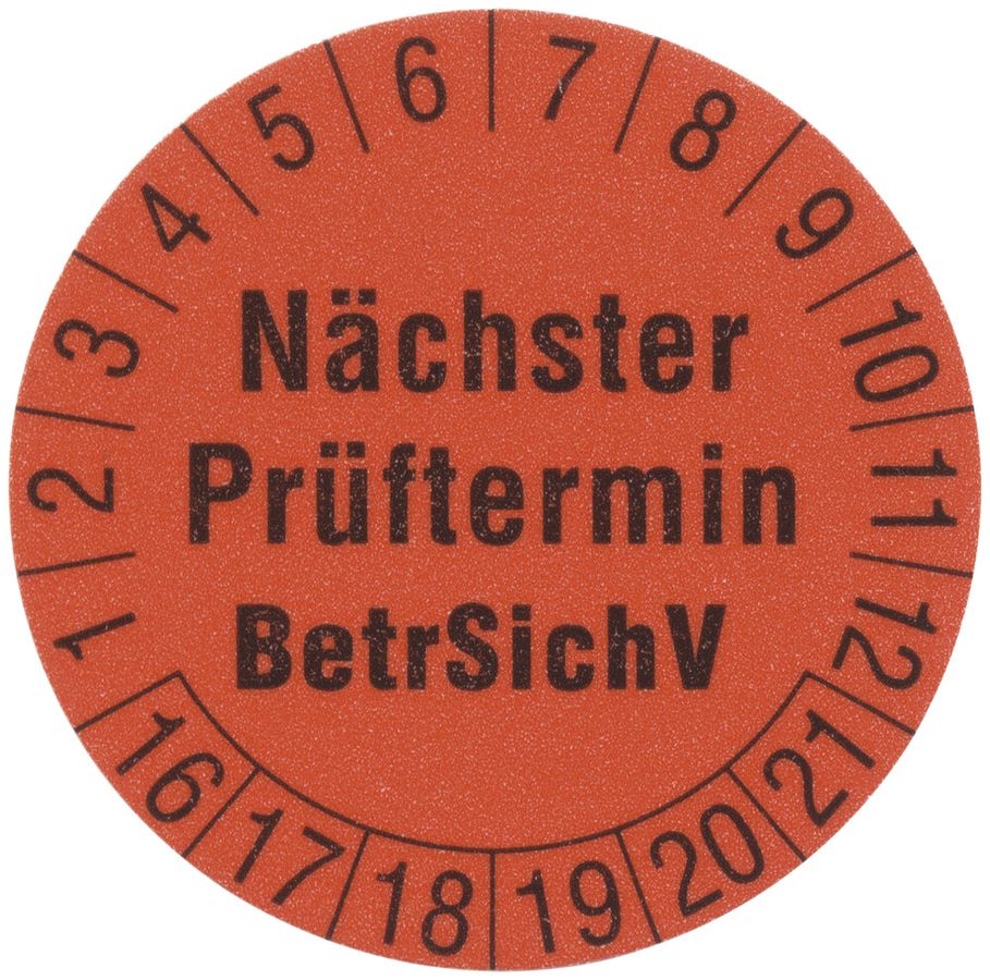 Etichette di controllo 1239R Ø30mm 250 pezzi rosso