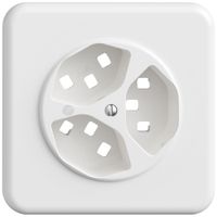 UP-Montageset STANDARDdue SNAPFIX® für 3×T23 mit Frontlinse ws