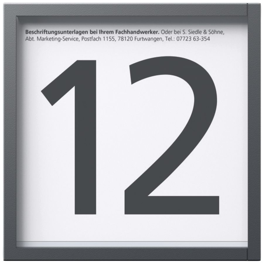 Modulo info LED Siedle Vario indipendente dal sistema materiale sintetico grigio