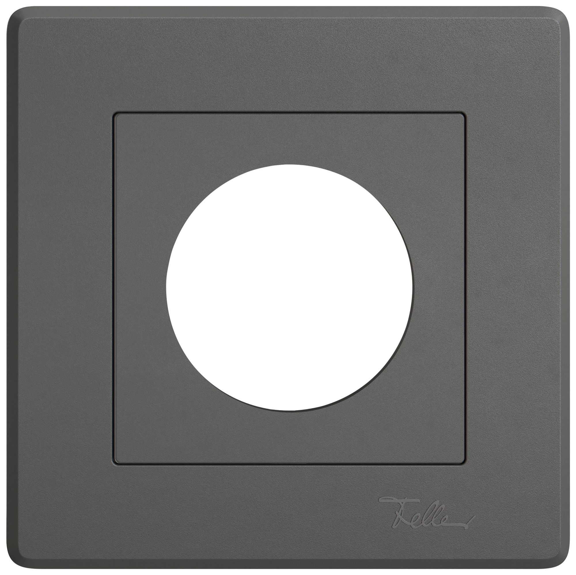 UP-Abdeckset EDIZIO.liv SNAPFIX® Thermostat 96×96×7mm dunkelgrau IP20
