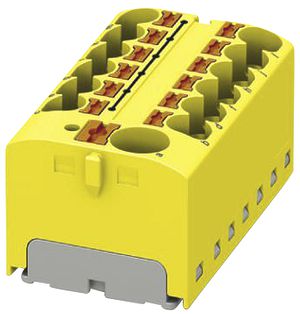 Verteilerblock PX PTFIX 10/12X4-G YE