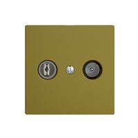 Prise TV-R ENC EDIZIOdue 11dB olive à large bande 5…2000MHz, F