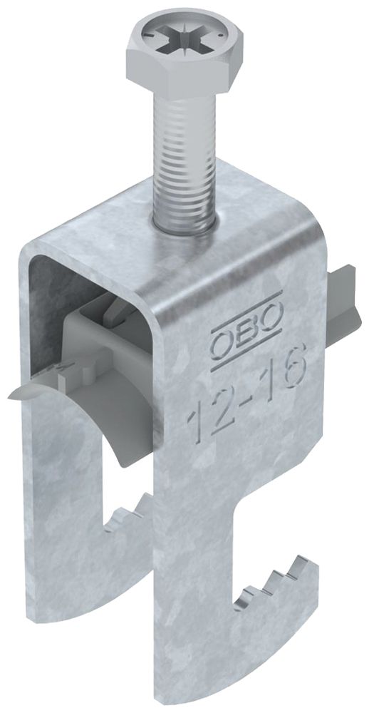 Fixation rapide BET 2056 pied à F mat.synthétique 12…16mm 1×câble acier Zn-ch-im