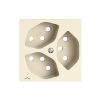 Montageset EDIZIO.liv SNAPFIX® für 3×T13 getrennt cr