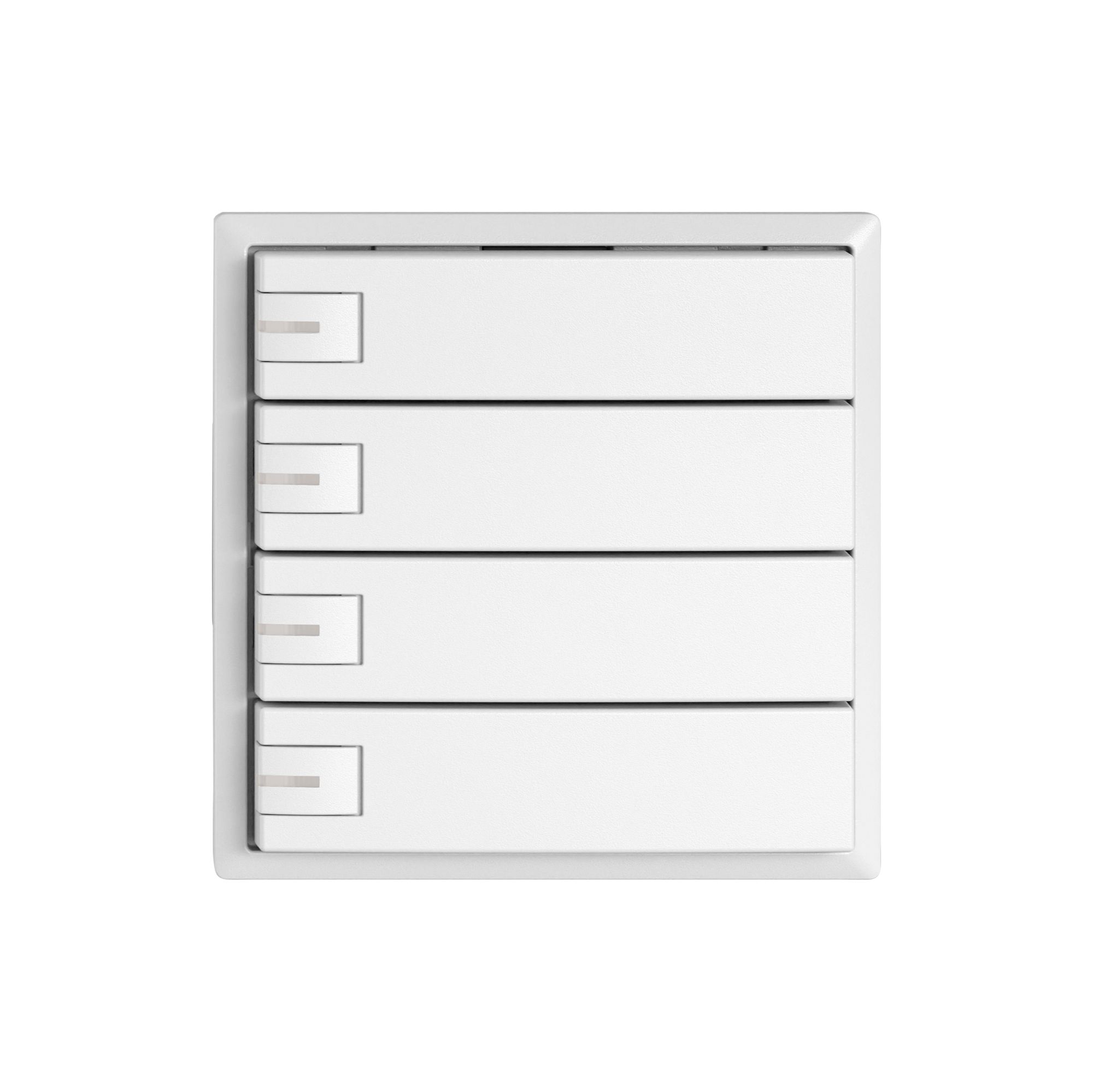 Pulsante universale EDIZIO.liv UNI SNAPFIX® 5…48V c.LED blu 4× com.1T bi