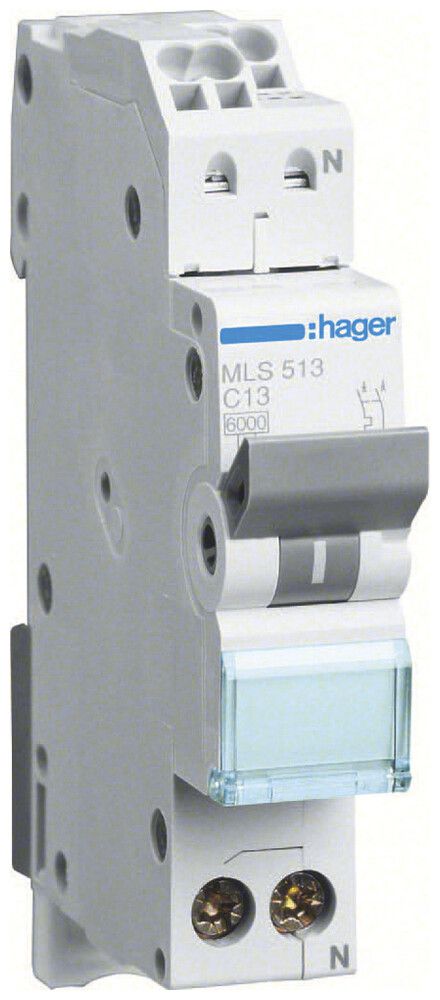 Disgiuntore Hager MCB 2P 240V C 13A 6kA 1UM