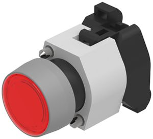 Leuchtdrucktastervorsatz EAO04 hoch rot Ø22.3mm IP65