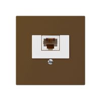 Einsatz zu Anschlussdose kallysto 1×RJ45u braun