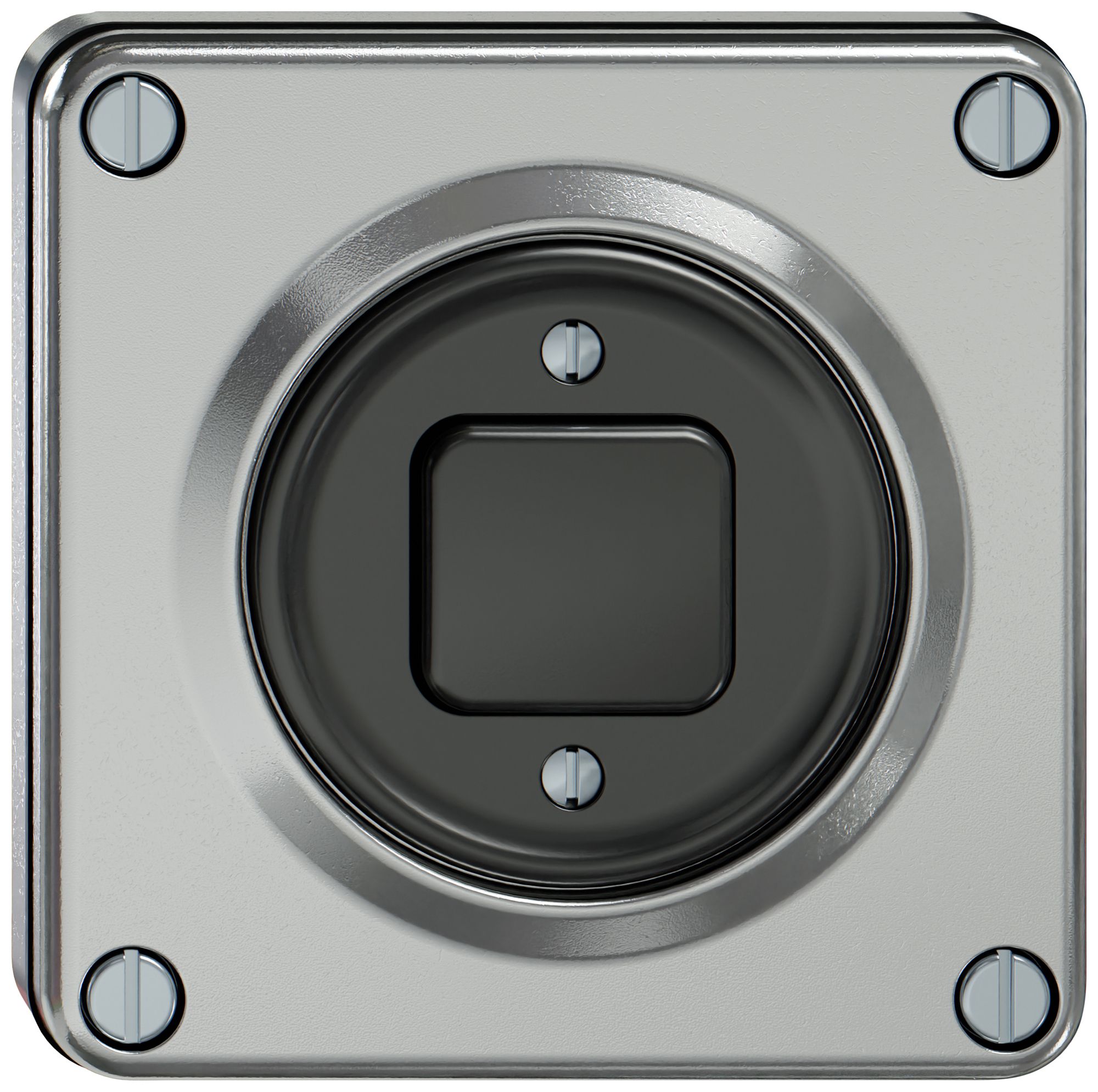 Interruttore a pulsante INC ELEMENT schema 3/1L 16A 250V alluminio