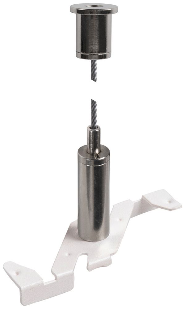 Sospensione a corda SLV 48V TRACK acciaio bianco