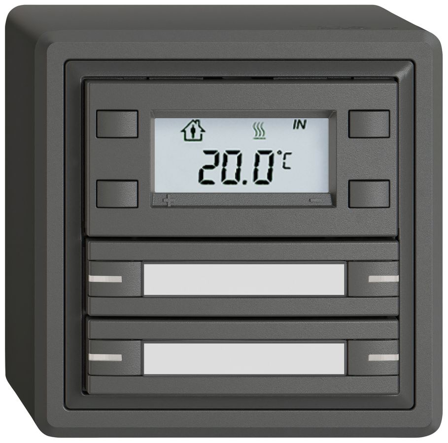 AP-RTH-Taster EDIZIO.liv SNAPFIX® m.RGB-LED Pap.4×Taste 1-Tbed.dgu