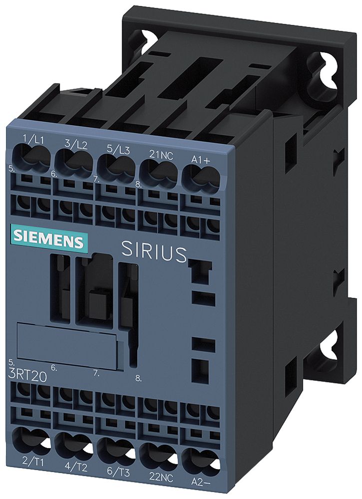Koppelschütz Siemens SIRIUS 3RT2 24VDC 3P 7A +1Ö+Diode Federzugklemmen