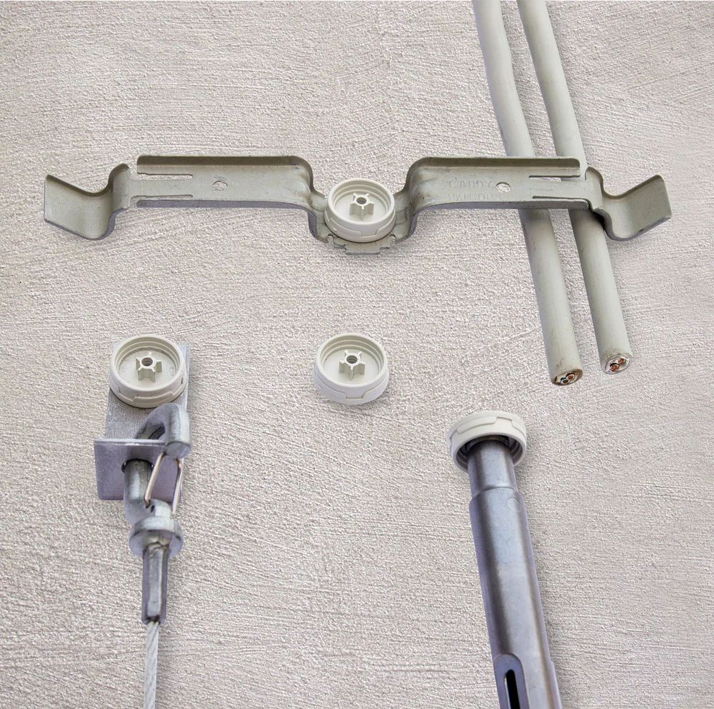 Kabelbügel nVent CADDY, aus Stahl, für 10 Kabel, 7.1 mm Loch