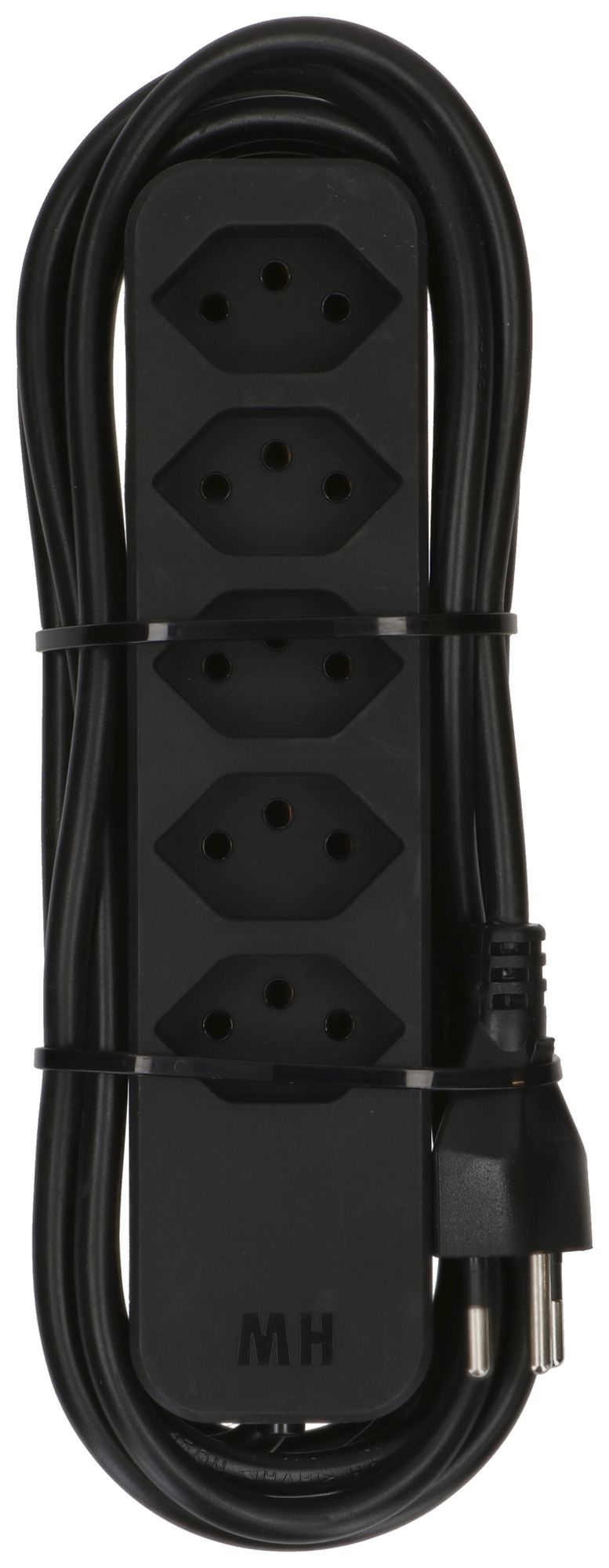 Presa multipla MAX HAURI Swiss-Line 3m 5×T13 nero 2×magnete