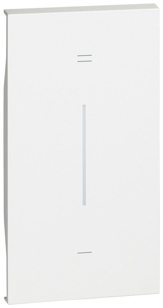 Cache de touche Living Now 2 mod.p.touche MyHOME illuminable a.symbole +/- blanc
