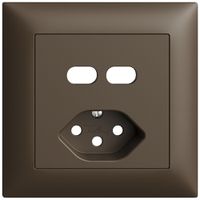 UP-Montageset Feller EDIZIOdue für Steckdose USB 2×Typ C + Typ 13 coffee