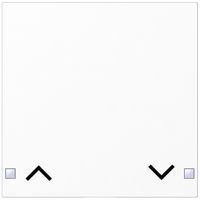 Taste SIDUS 1/2f zu Tastsensor mit Pfeil auf/ab, weiss glänzend