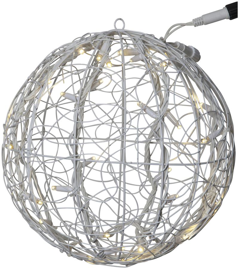 Boule Trassel System LED Extra, Ø350mm, blanc, 4W, 30 LED, blanc chaud