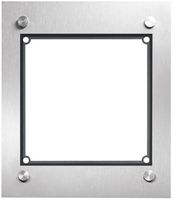 Scatola INC per citofono Hager elcom.modesta 1×1 2-fili c.cornice, acciaio preg.