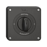 NUP-Drehschalter NEVO, 2/1 L, mit Drehgriff, KS, 0-Manuale-0-Automatico, schwarz