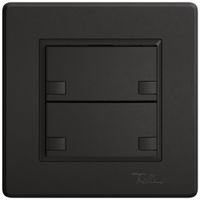 Pulsante universale INC EDIZIO.liv UNI SNAPFIX® s.LED 2× com.2T ne