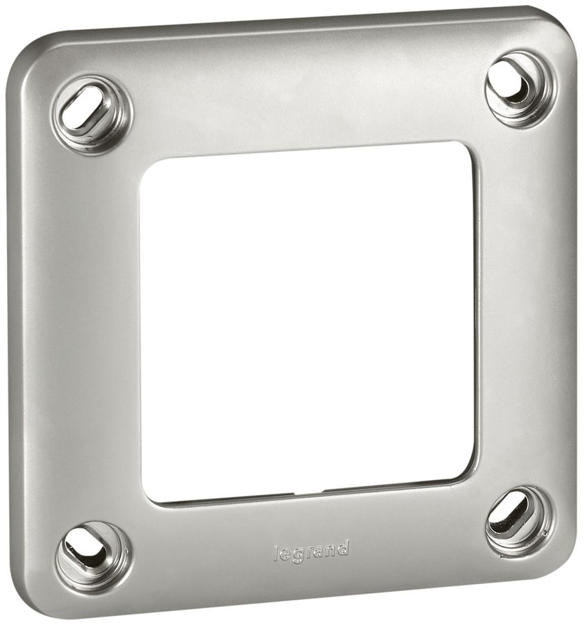 UP-Abdeckrahmen 1×1 Soliroc verchr.