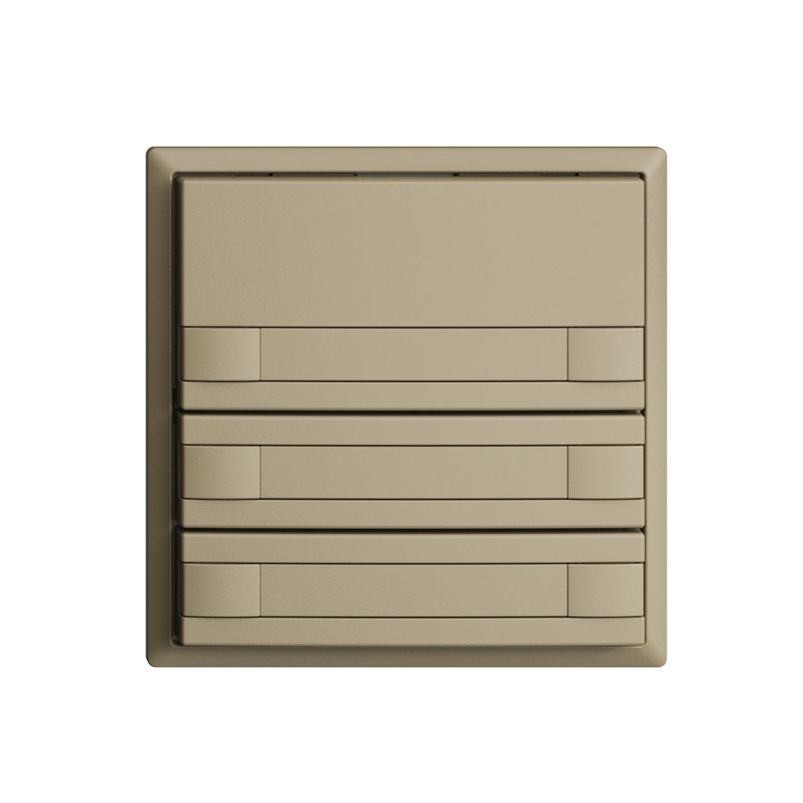 Poussoir KNX RGB EDUE, 250mW, s.LED, a.papier, 3×poussoir, comm.2×touches, sa