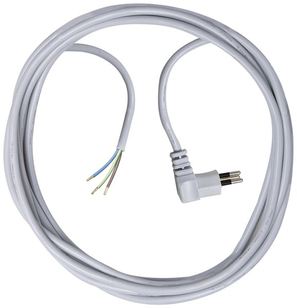 Câble de raccordement Brennenstuhl PVC 10A 230V 3×1mm² T12/libre 90° 5m gu