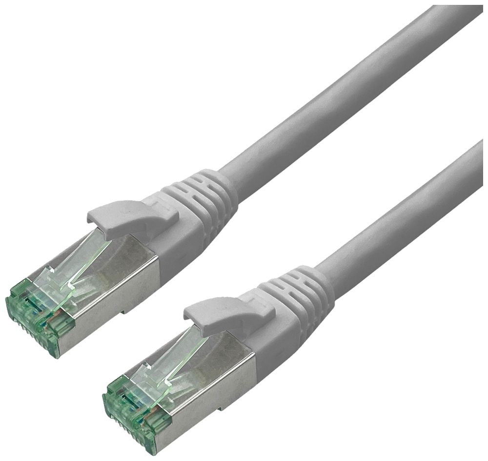 Patchkabel RJ45 ROLINE RM Kat.6A S/FTP AWG26 TPE grau 2m