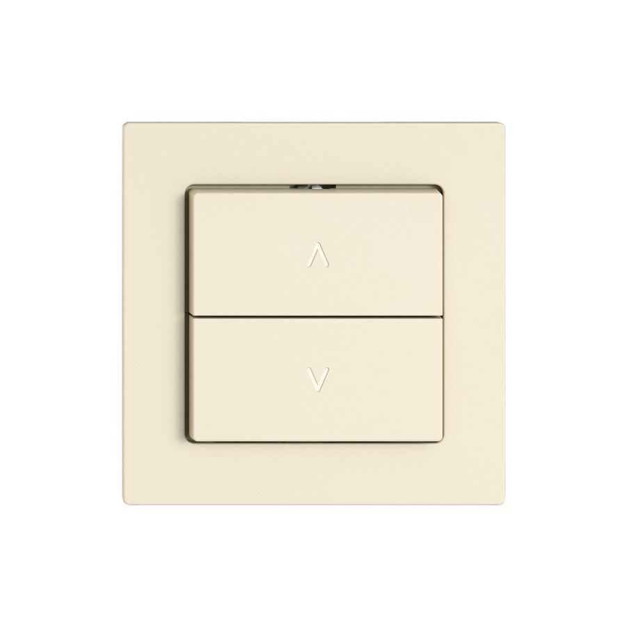 Storentaster EDIZIO.liv SNAPFIX® 10A 250V 2 Tasten 1 Kanal cr