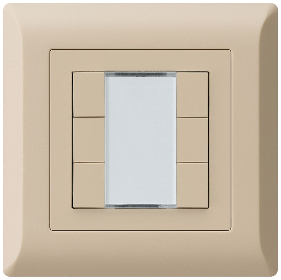 Poussoir ENC kallysto.line KNX 6×s/e-link beige