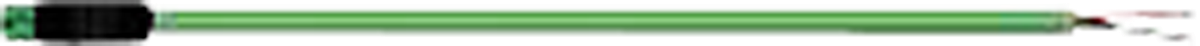Anschlussleitung 2P L=1m grün Bus-KNX mit 1 Stecker BST14i2KFS