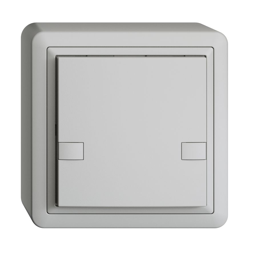 Poussoir KNX RGB AP EDUE, 250mW, s.LED, 1×poussoir, comm.2×touches, grc