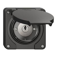 Interrupteur rotatif NUP NEVO, 0/1L, avec serrure&2 clés, KS, 0-1-0-1, noir