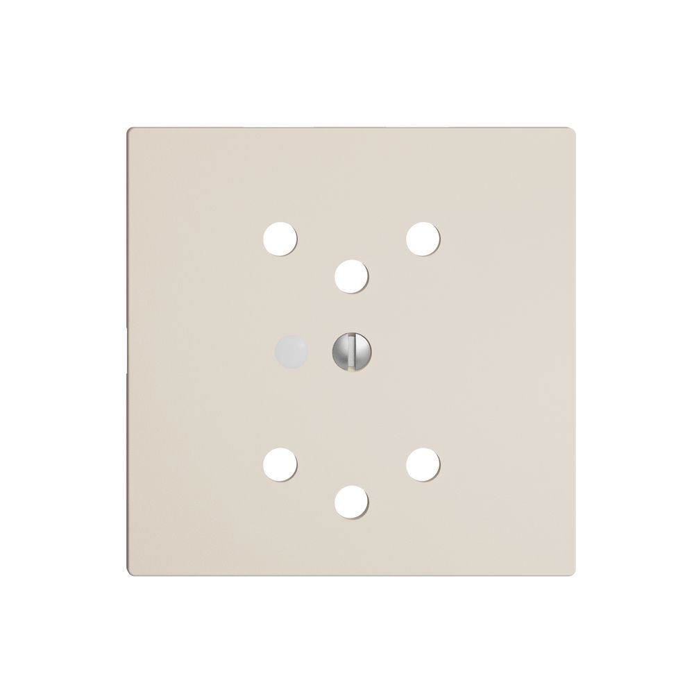 Frontset EDIZIOdue crema, 60×60mm 2×T12 mit Linse