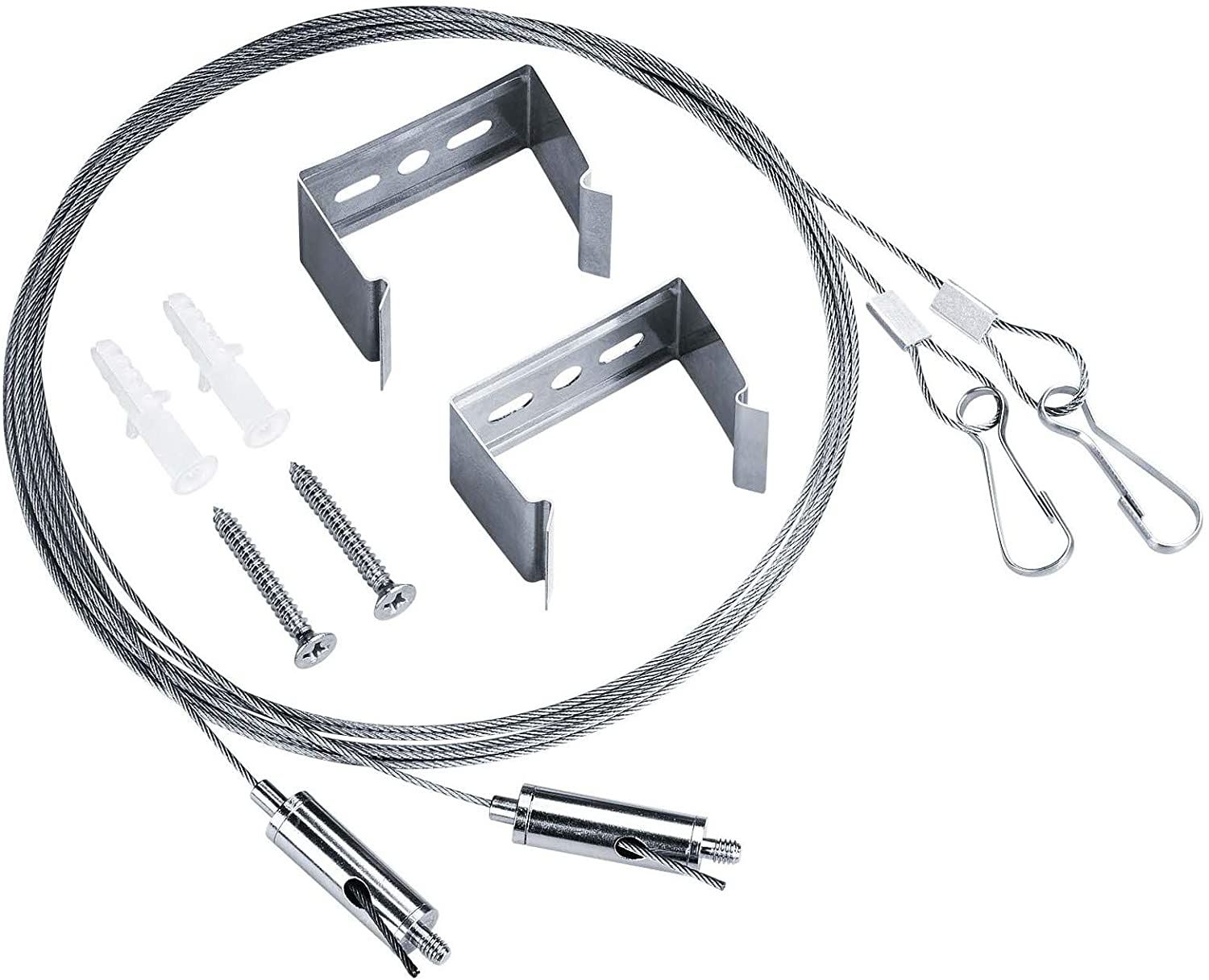 Seilabhängungsset zu LED-Lichtleiste Emma Vario flex