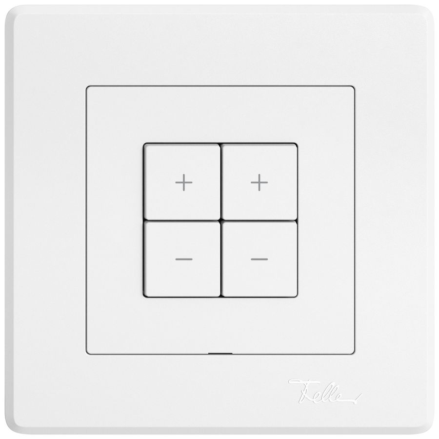 Variateur Uni-LED ENC EDIZIO.liv Wiser SNAPFIX® 2 canaux 4 touches WLAN bc