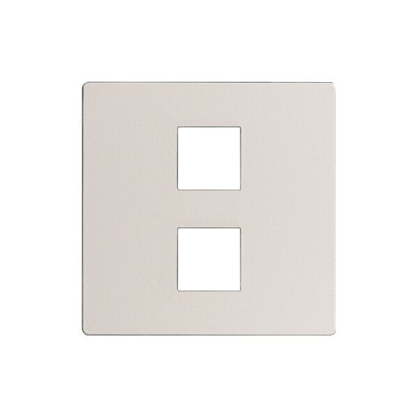 Frontplatte EDIZIOdue elegance für 2×Taster arktikweiss