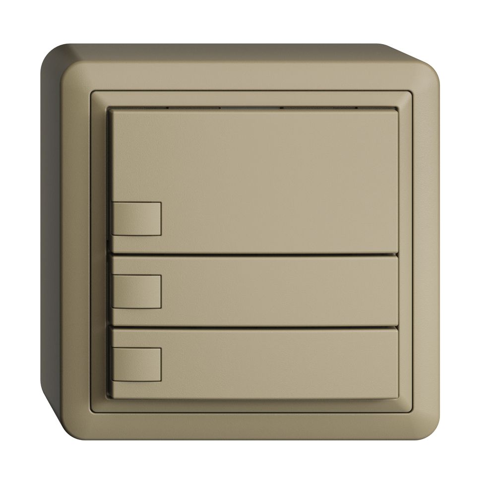 AP-KNX-Taster RGB EDUE, 250mW, o.LED, 3×Taste, 1×Tastenb., sa