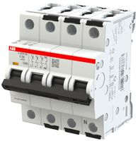 Disjoncteur ABB MCB S300P 3P+N 415V type C 50A Icn 15kA Icu 15kA 4UM