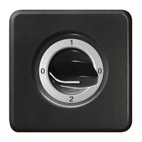 UP-Frontset FH 0-1-0-2 schwarz für Drehschalter