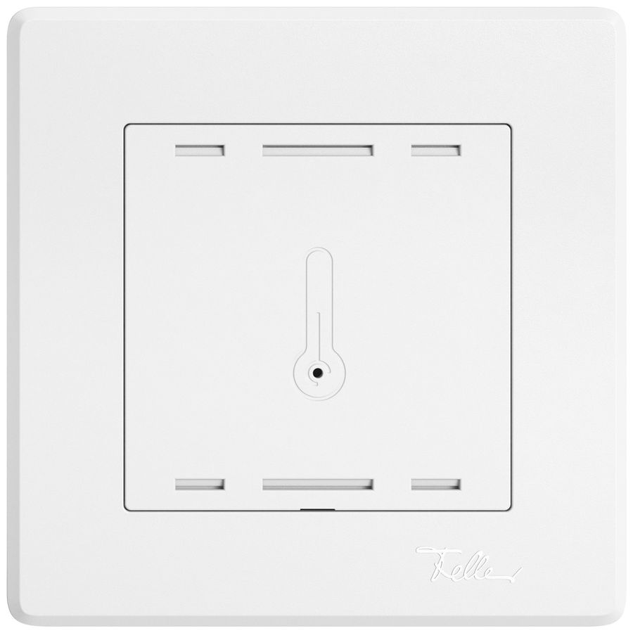 Comando p.sensore temperatura ambiente INC EDIZIO.liv Wiser SNAPFIX® 96×96mm bi