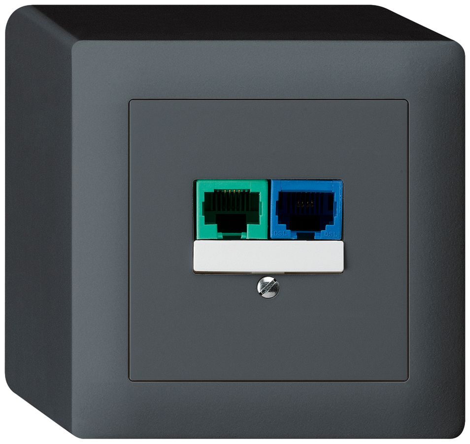 AP-Dose DSL kallysto 2×RJ45 anthrazit