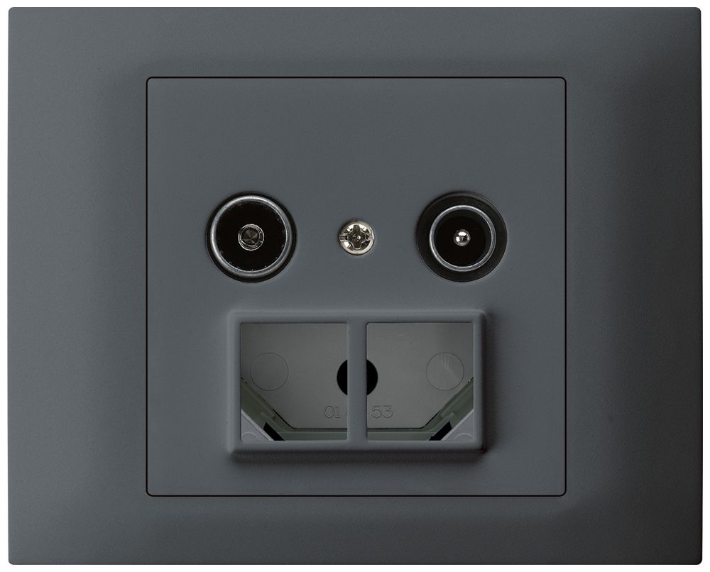 EB-Antennendose TV-R HMS kallysto 14dB anthrazit