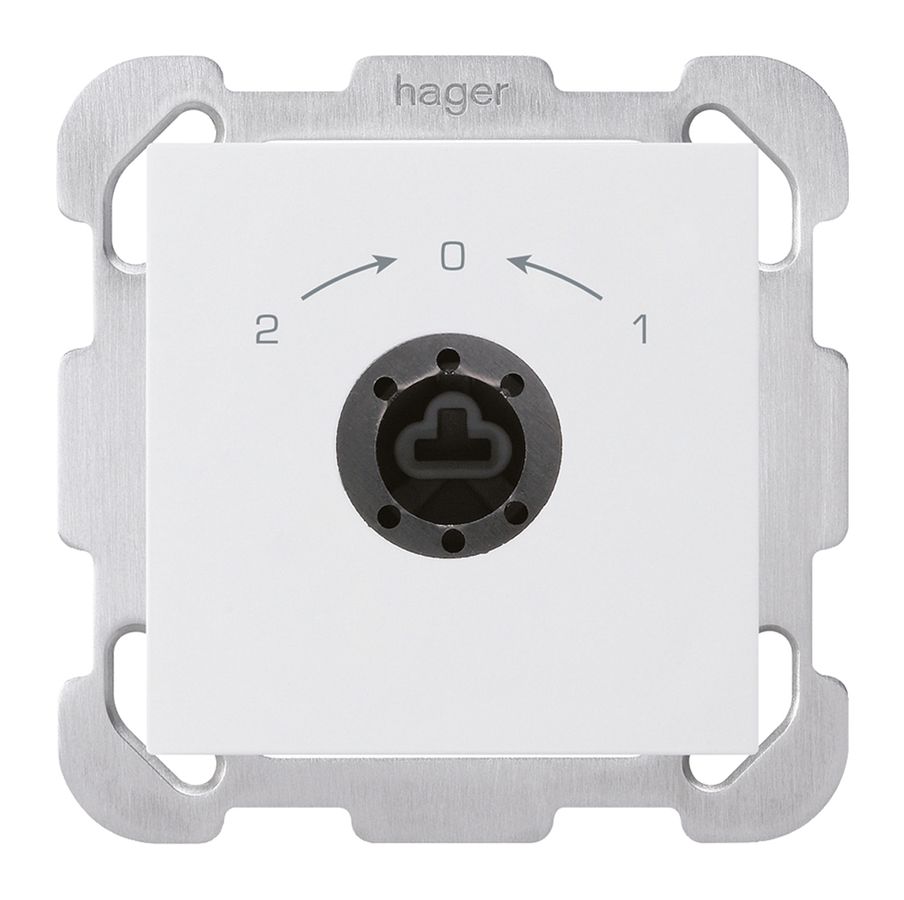 Contact pivotant ENC 1->0<-2 blanc kallysto pour serrure s.cyl.