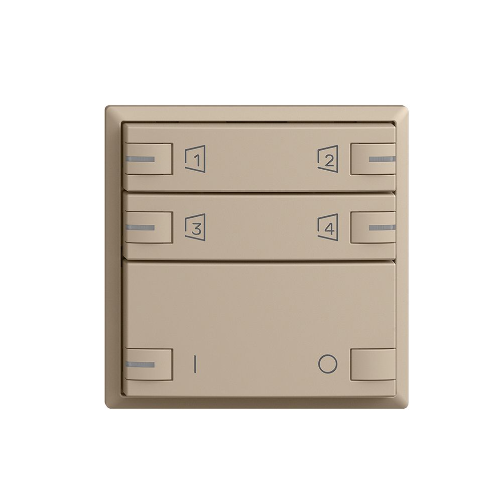 Kit montaggio Edue zeptrionAIR, WLAN, ON/OFF, RGB-LED, 2×tasto, 2×commando, sa