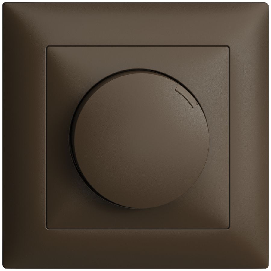 UP-Montageset EDIZIOdue zu Drehdimmer coffee