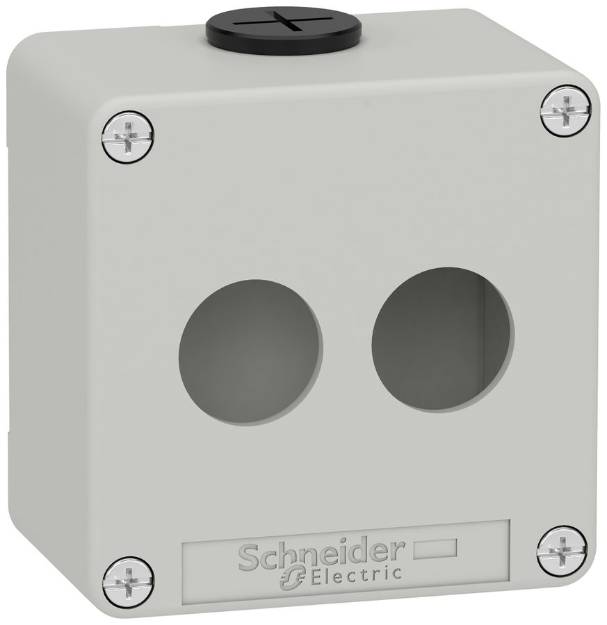 Coffret vide Harmony XAP boîtier saillie Ø22.5mm IP65/IP67 zinc gr 80×80×51.5mm