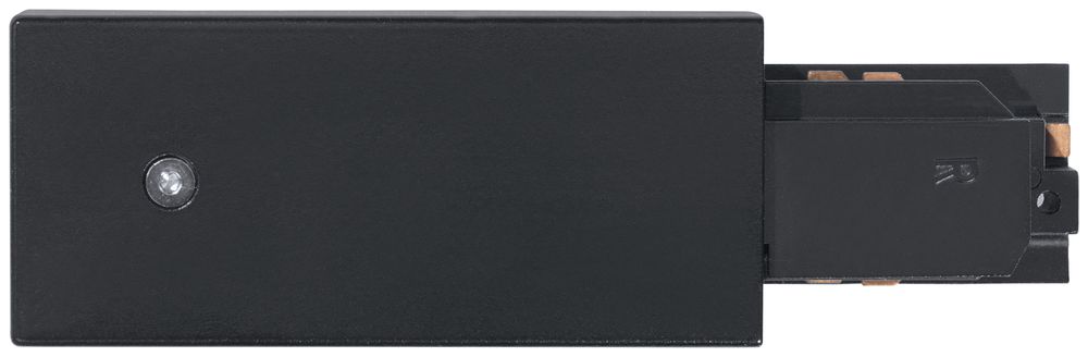 AP-Einspeisung Eglo für 3-Phasen-Stromschiene, Schutzleiter rechts, schwarz