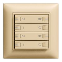 Tasto INC ZEP ON-OFF scena 2c/4t con LED EDIZIOdue sand